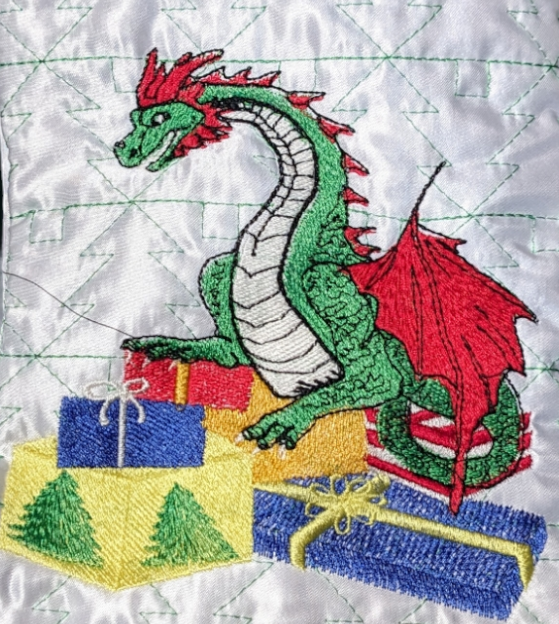 Christmas Dragon Five Sizes Included