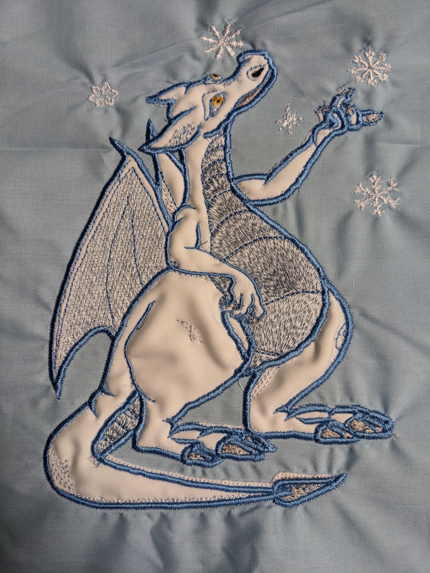 January Dragon Applique - Three Sizes Included