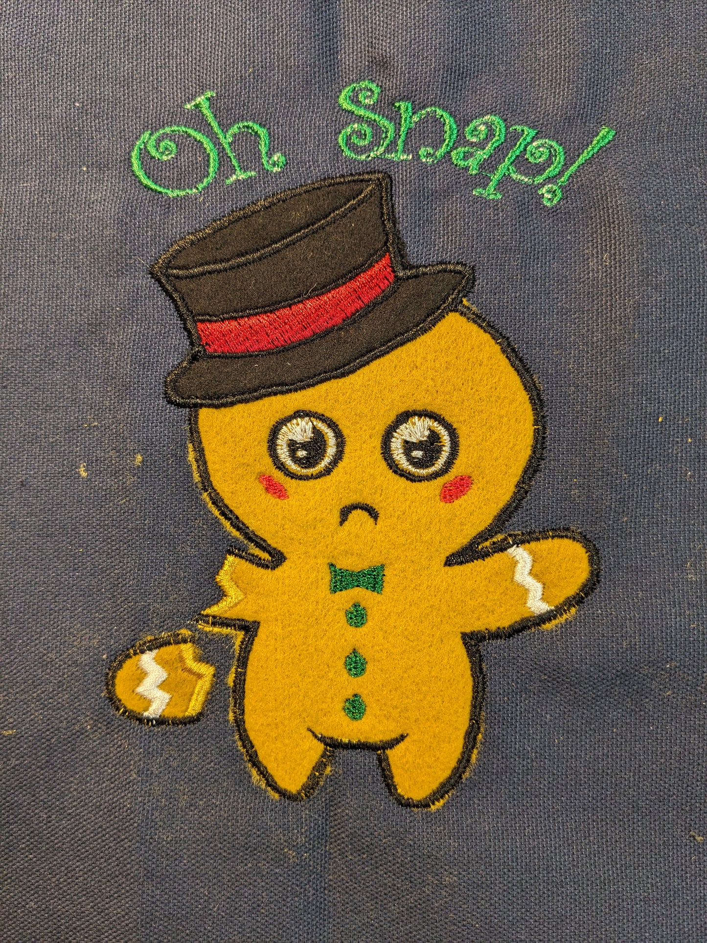 Oh Snap Applique Gingerbread Man - Four sizes included