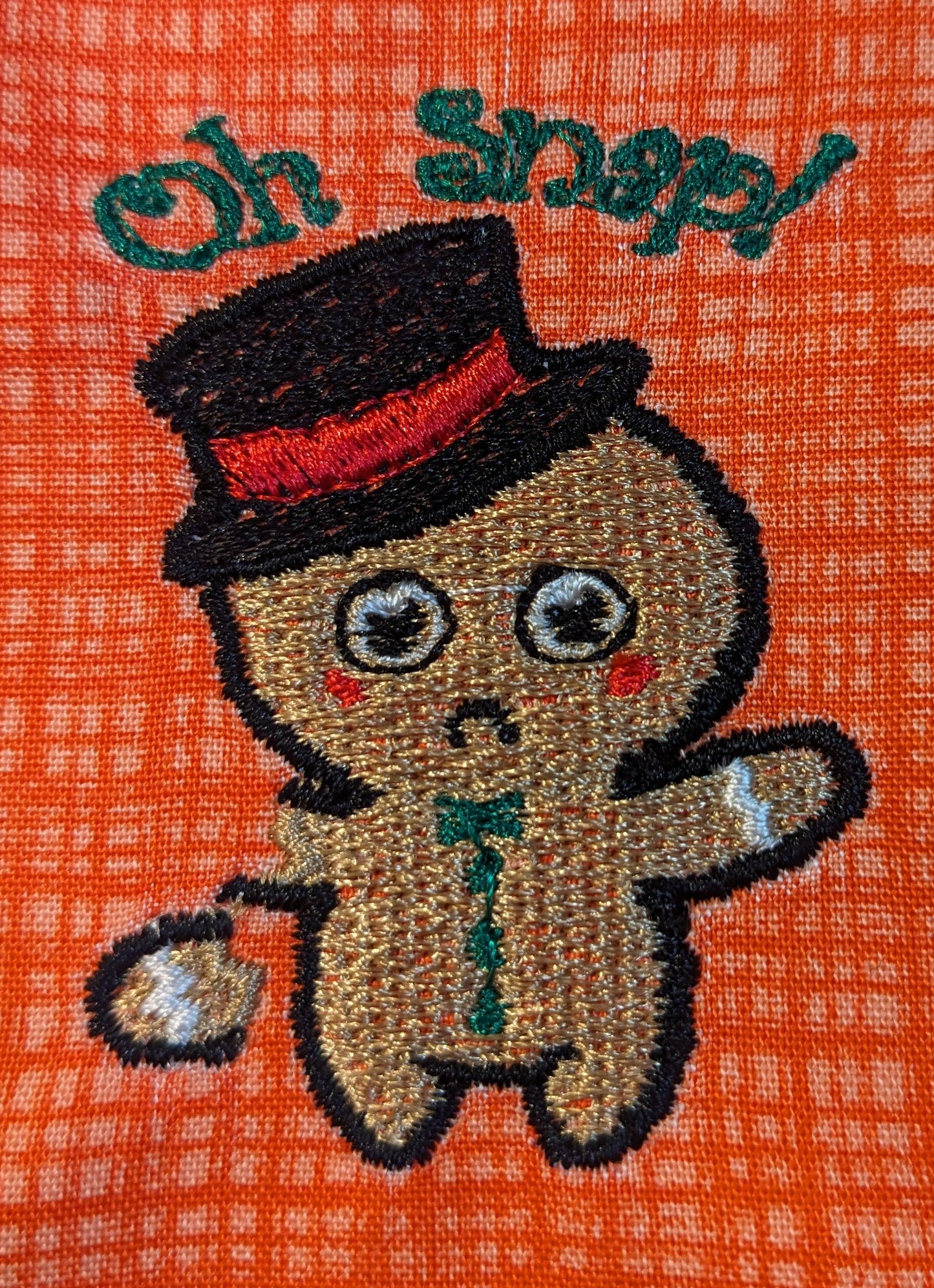 Oh Snap Gingerbread Man Filled Design - Three Sizes Included