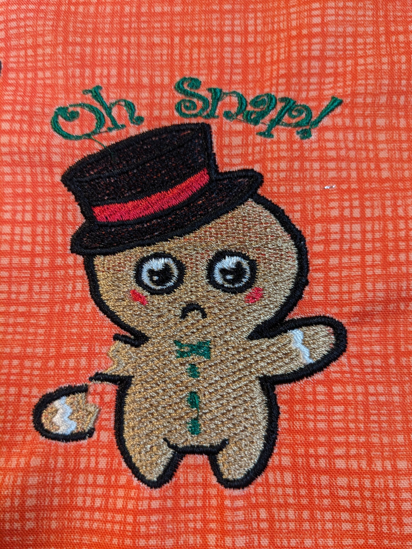 Oh Snap Gingerbread Man Filled Design - Three Sizes Included