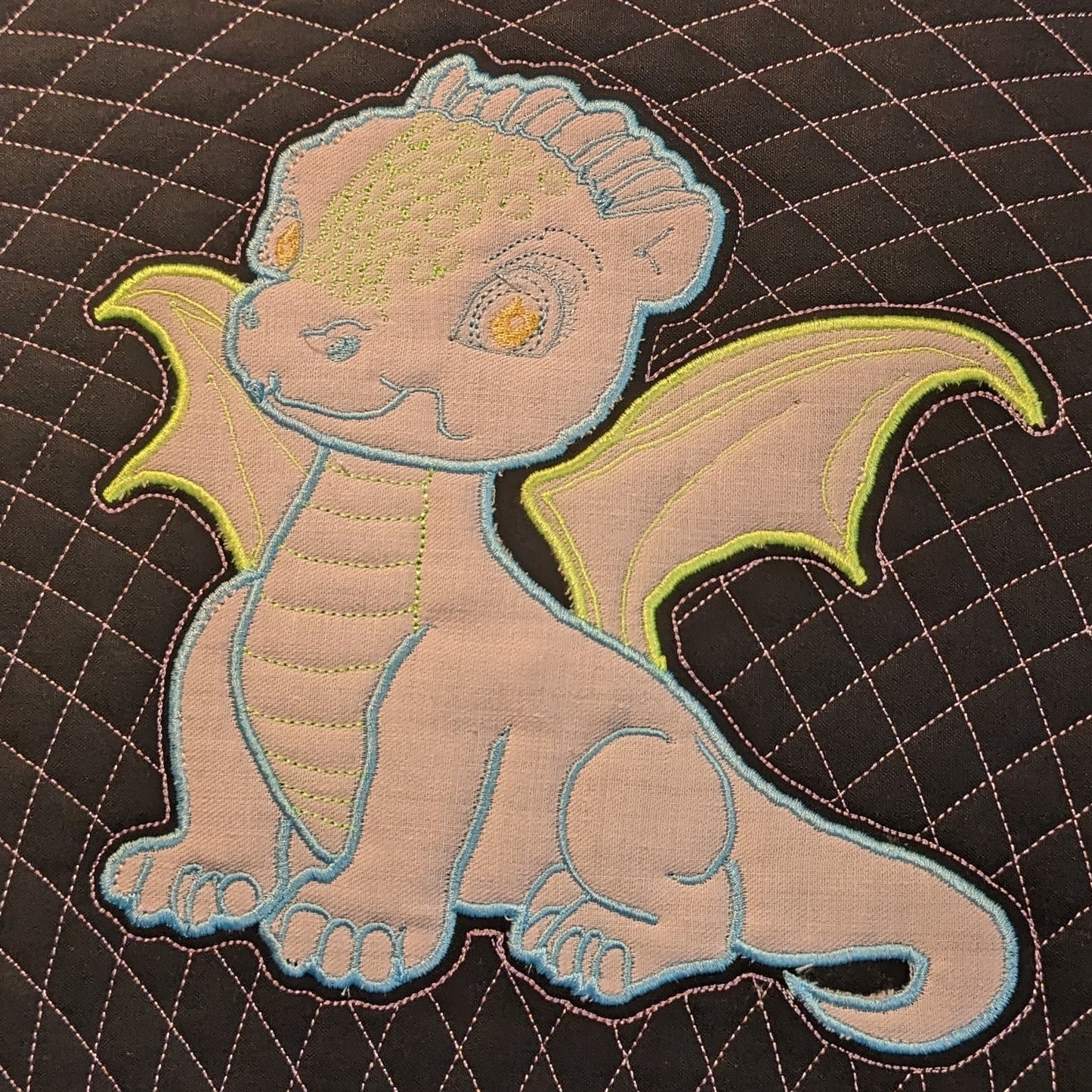 Dragon Baby #3 - Applique & Lines - 5 Sizes