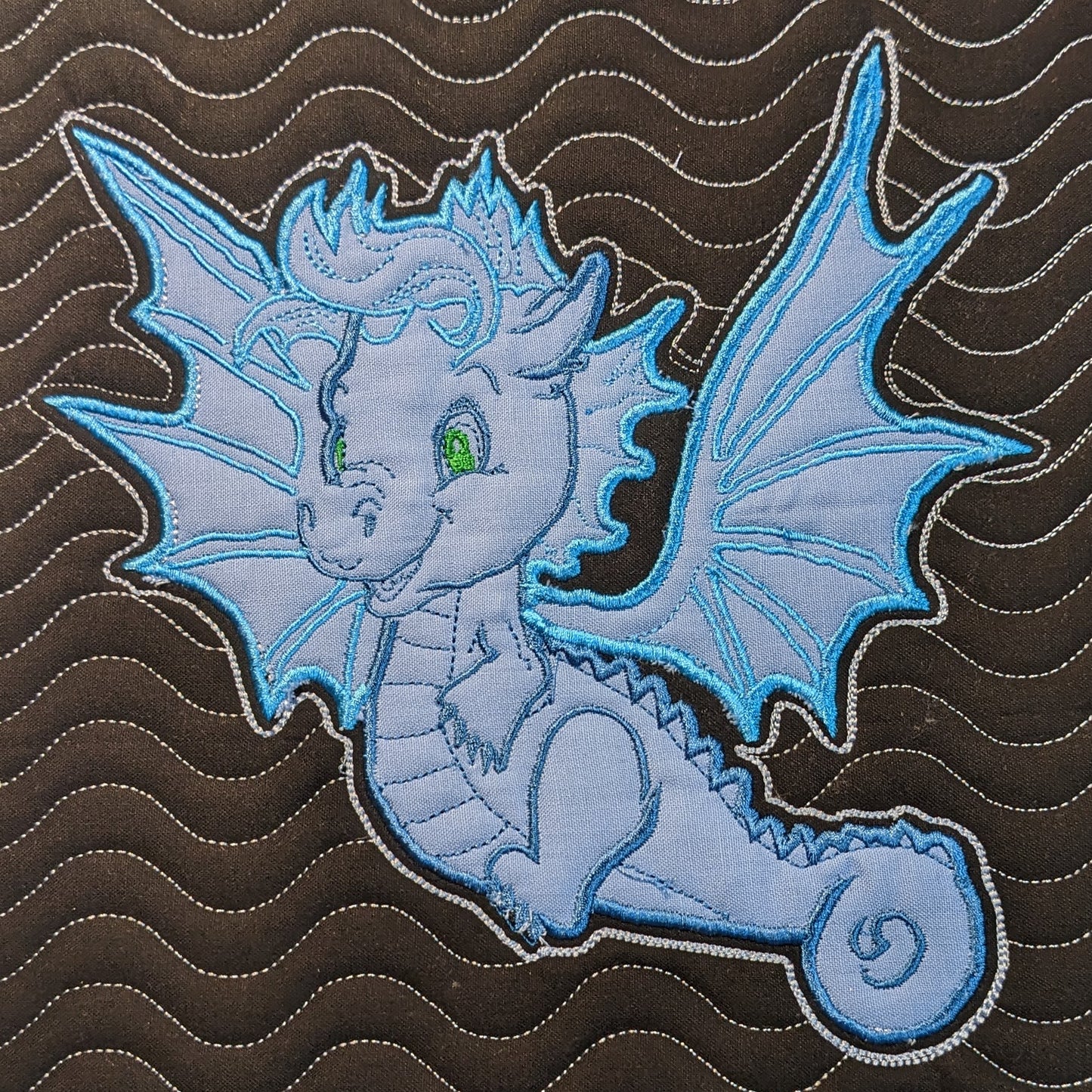 Dragon Baby #5 - Applique & Lines - 5 Sizes Included