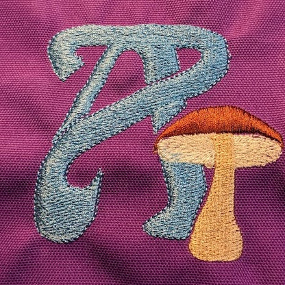 Mushroom Alphabet - 4"x4"