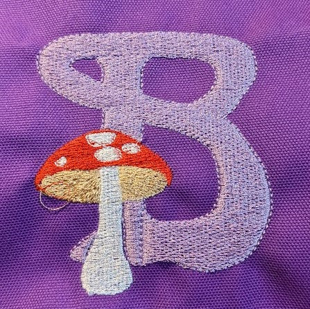 Mushroom Alphabet - 4"x4"