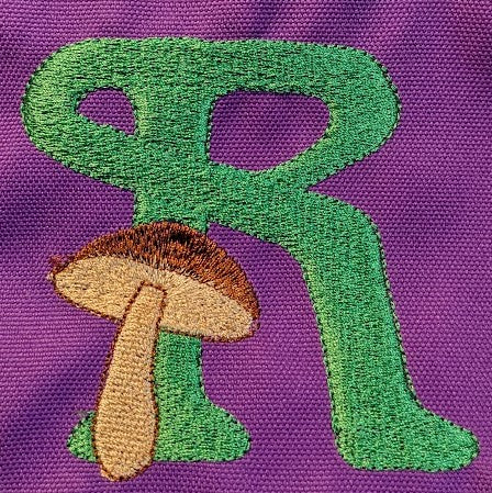 Mushroom Alphabet - 4"x4"