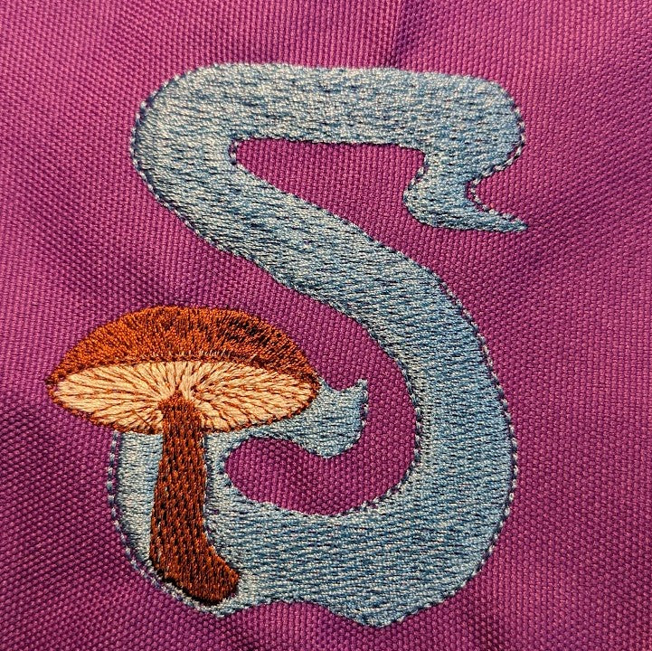 Mushroom Alphabet - 4"x4"