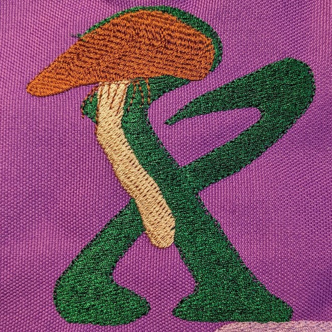 Mushroom Alphabet - 4"x4"