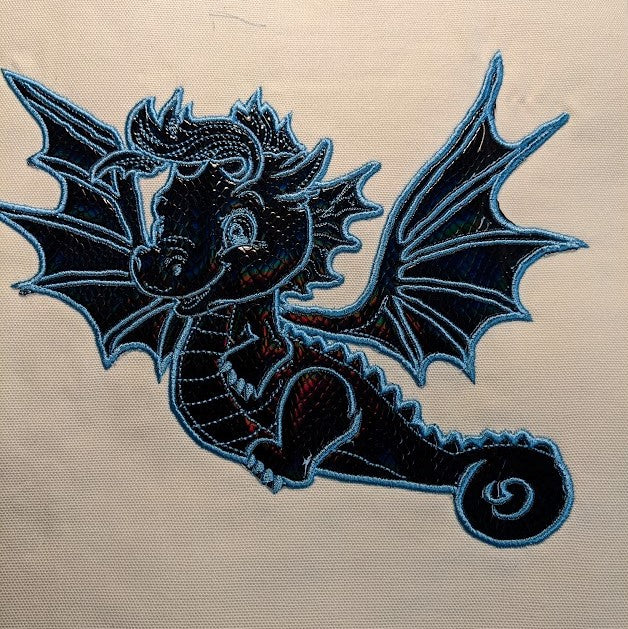 Dragon Baby #5 - Applique & Lines - 5 Sizes Included