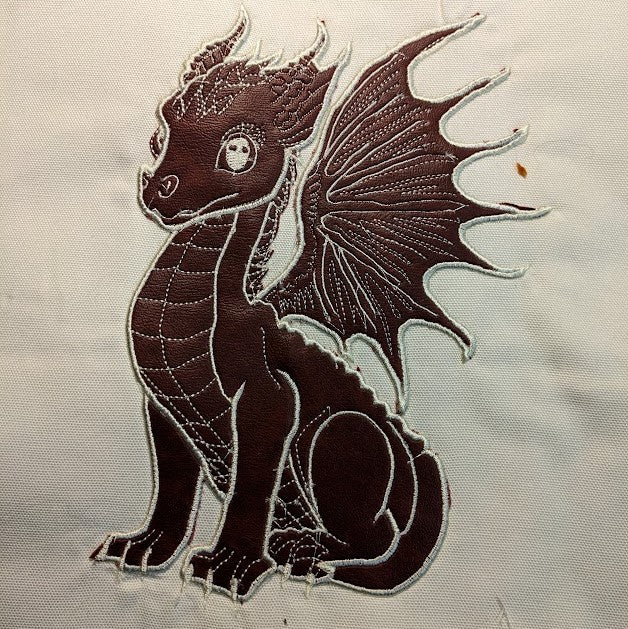 Dragon Baby #2 - Applique & Lines - 5 Sizes Included