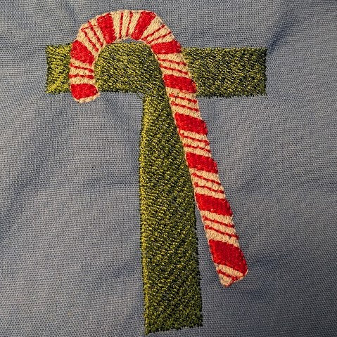 Peppermint Alphabet 4"x4"