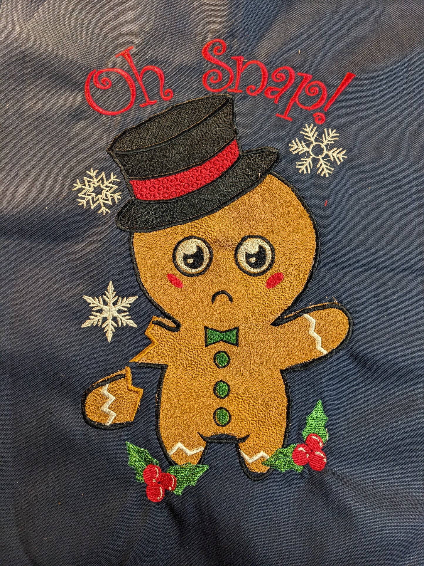 Oh Snap Gingerbread Man Masterwork - 10"x14"