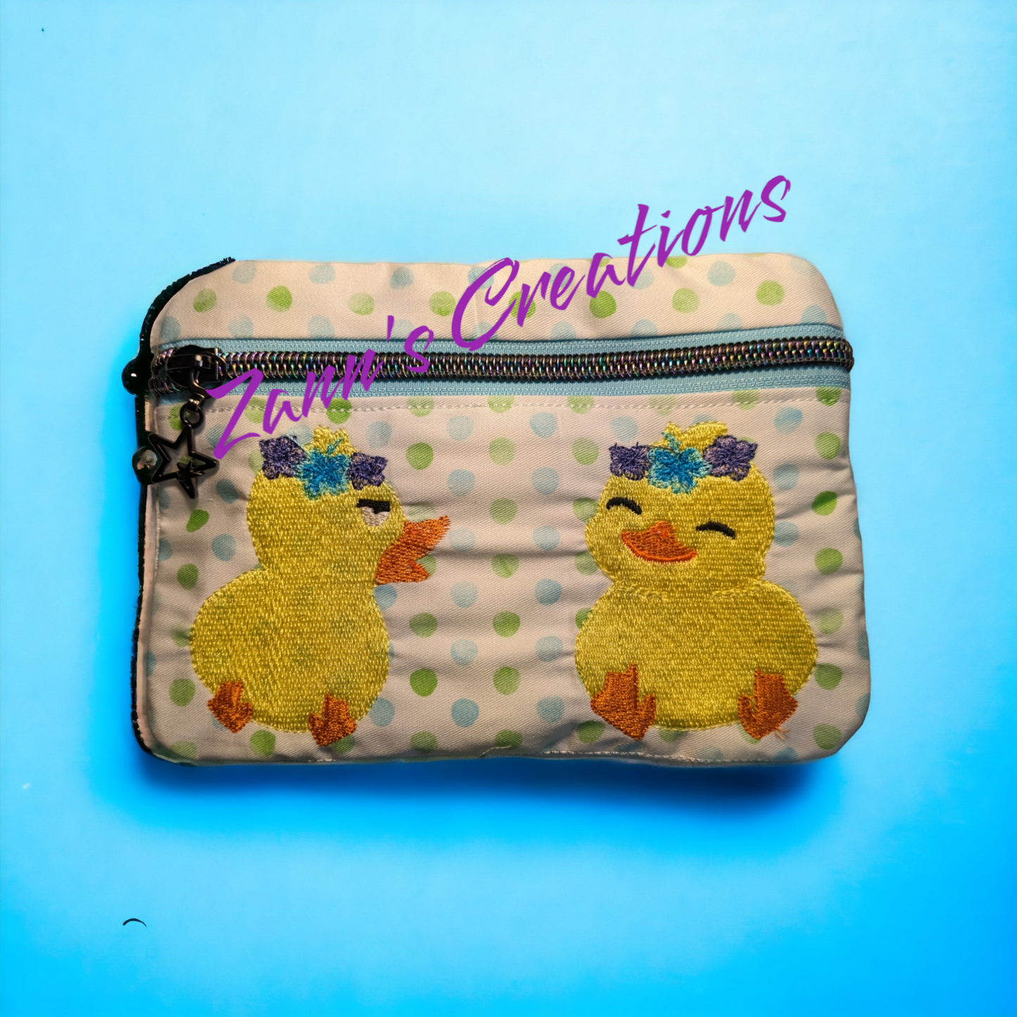 Duckies - Siblings Zipper Bag - 5"x7"