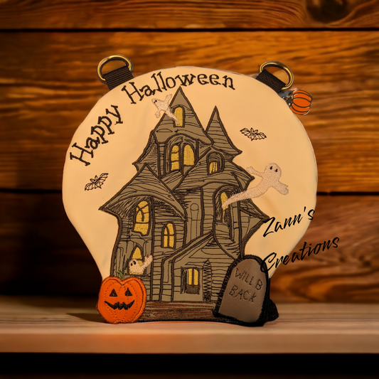 Haunted House ITH Zip Bag - 10x10