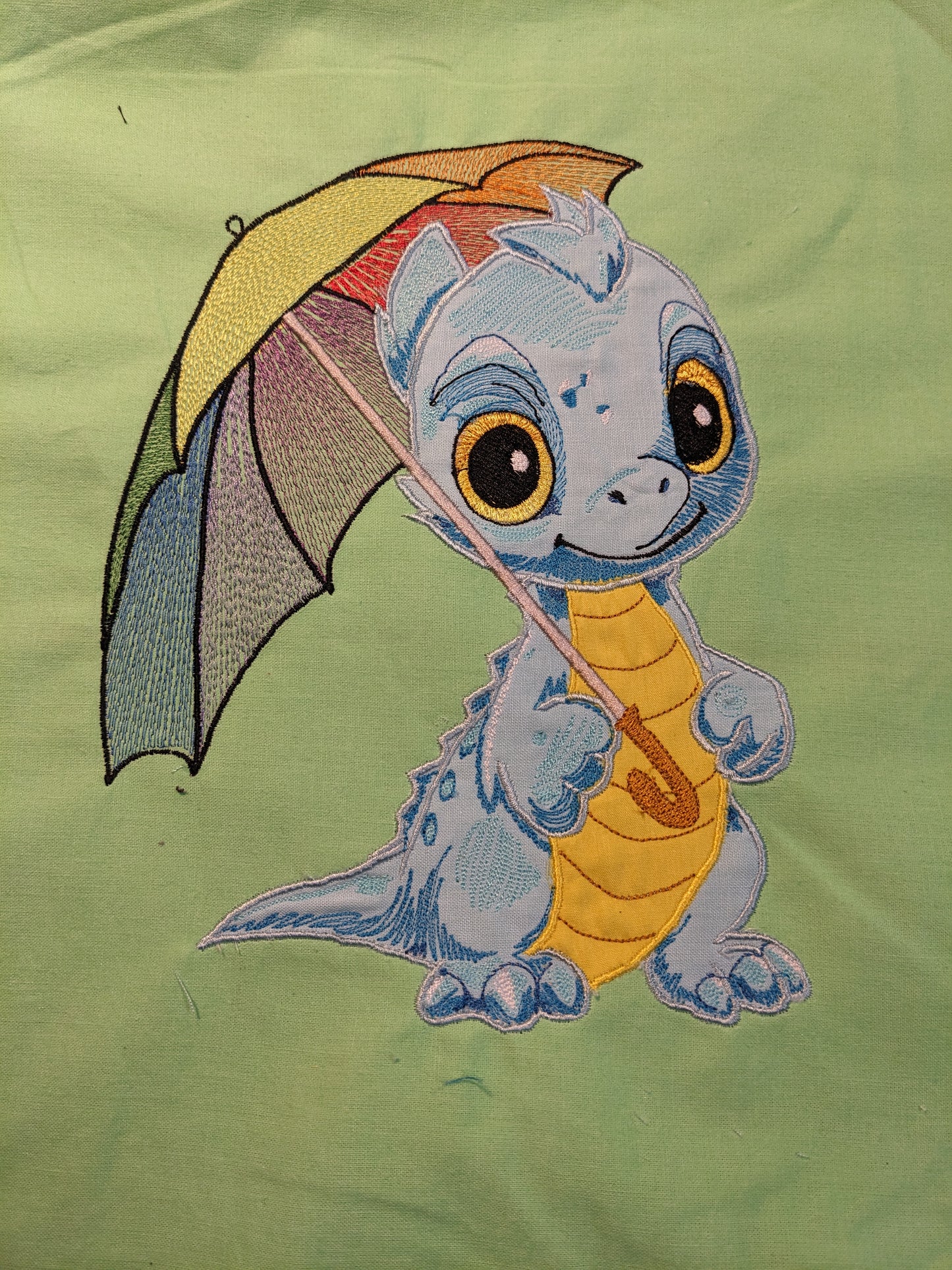 Rainy Day Dragon Applique Five Sizes