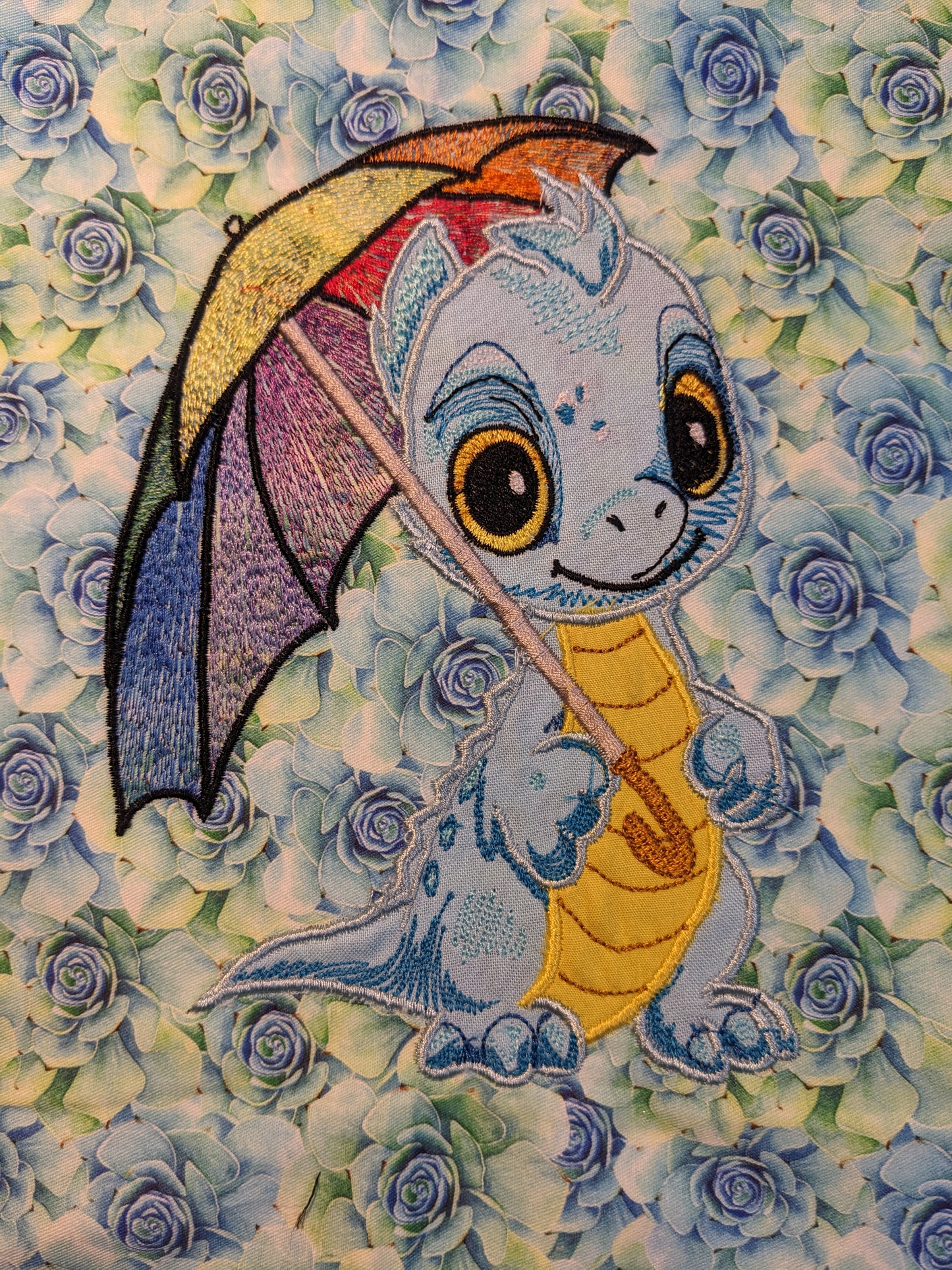 Rainy Day Dragon Applique Five Sizes