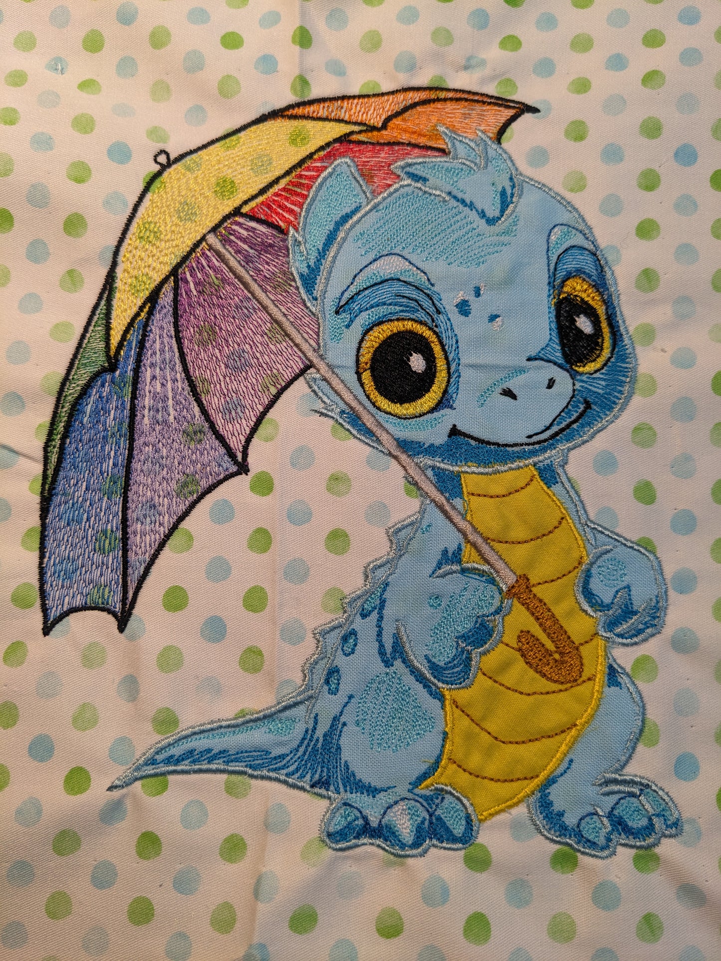 Rainy Day Dragon Applique Five Sizes